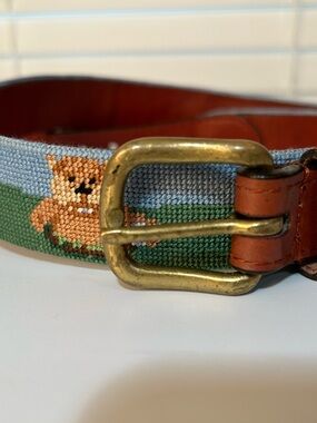Smathers & Branson Needlepoint Gopher Caddy Shack Golf Men’s Belt 34